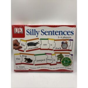 DK Games Silly Sentences Grammar Skills Game For Ages 4 to 7  and 1 to 4 Players